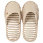 スリッパ(MYリボタンRB003 ベージュ F) 3枚目画像