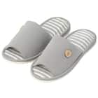 スリッパ(MYリボタンRB003 グレー F) 1枚目画像