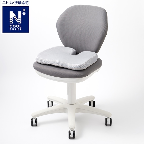 接触冷感ジェルシートクッション(NクールSP U CG001 GY) 1枚目画像