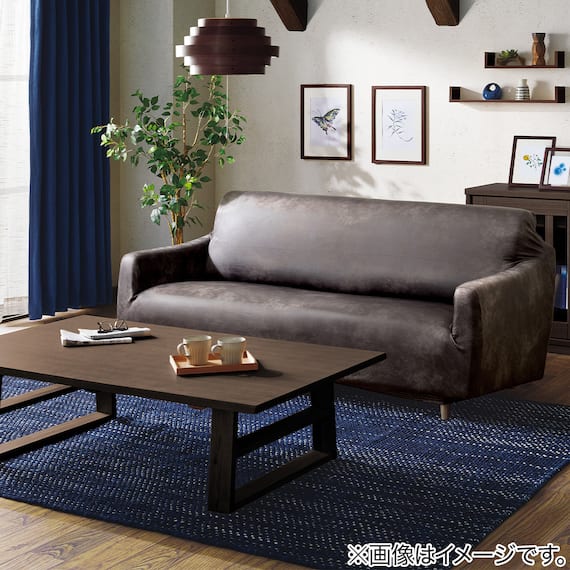 ストレッチソファカバー(SC-A10HP 3PW GY) 8枚目画像