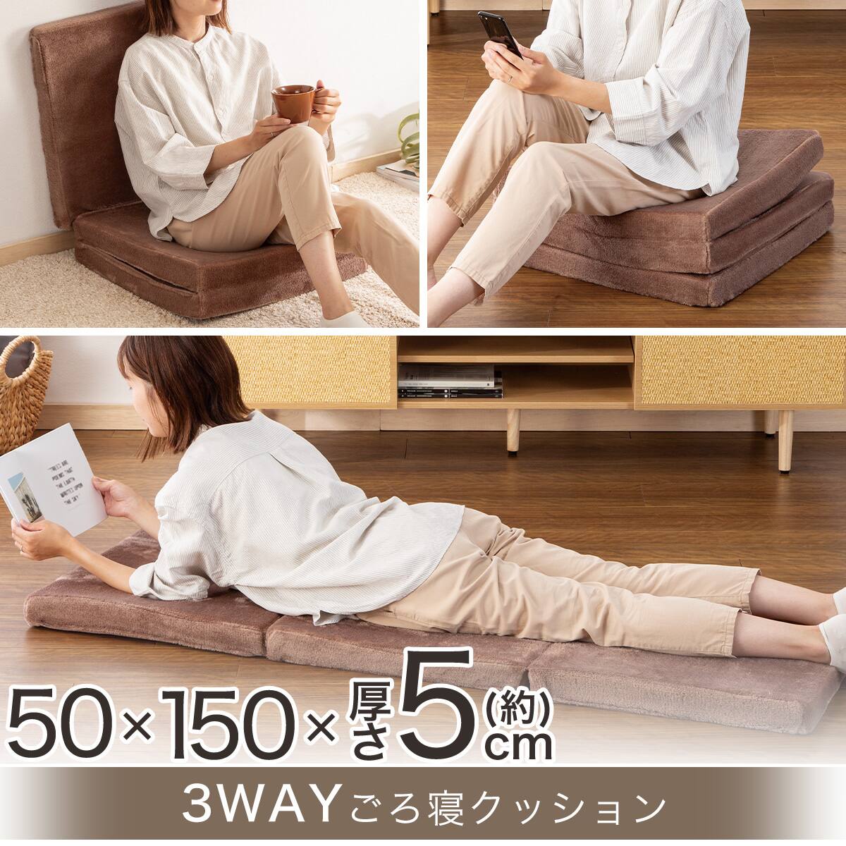3WAY フロアクッション(SL2501 BR) | ニトリネット【公式】 家具