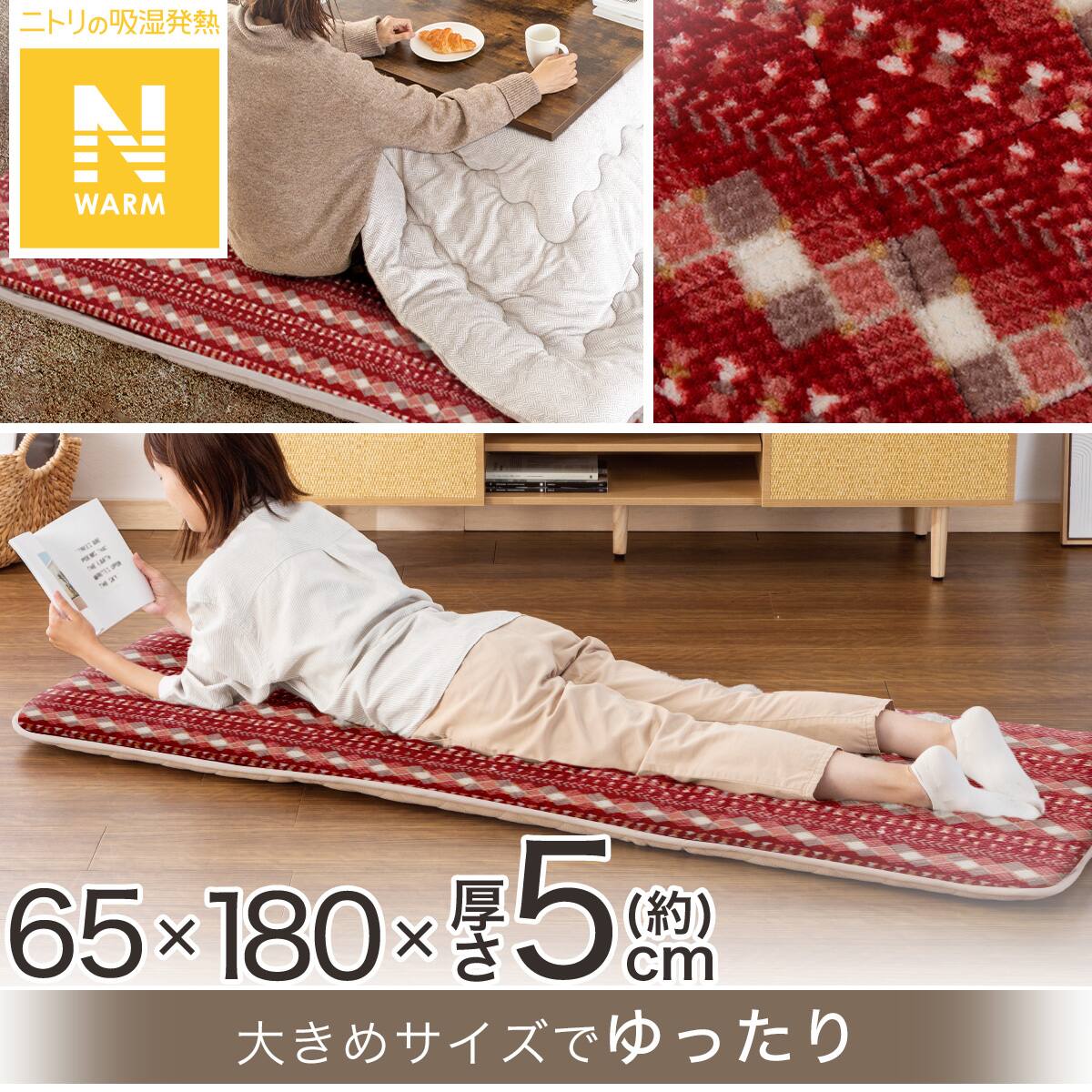 大判フロアクッション(Nウォーム HL2501) | ニトリネット【公式】 家具