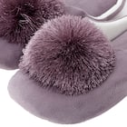 ルームシューズ(ポンポンRS25 パープル M) 2枚目画像