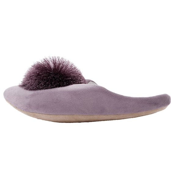 ルームシューズ(ポンポンRS25 パープル M) 3枚目画像