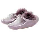 ルームシューズ(ポンポンRS25 パープル M) 4枚目画像