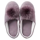 ルームシューズ(ポンポンRS25 パープル M) 5枚目画像