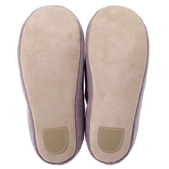 ルームシューズ(ポンポンRS25 パープル M) 6枚目画像