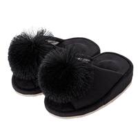 ダイエットスリッパ(ブラック ポンポンDSR25)