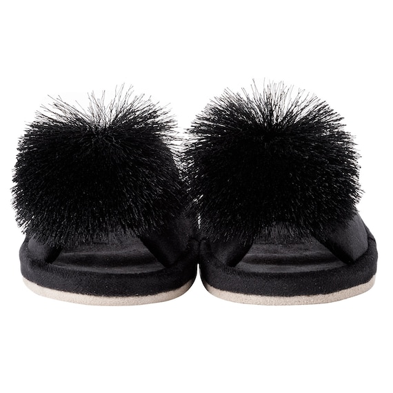 ダイエットスリッパ(ブラック ポンポンDSR25) 3枚目画像