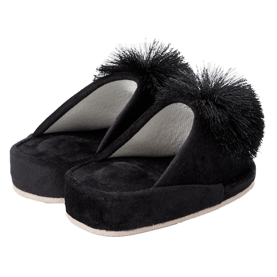 ダイエットスリッパ(ブラック ポンポンDSR25) 5枚目画像