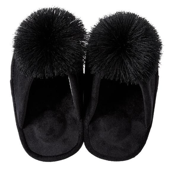 ダイエットスリッパ(ブラック ポンポンDSR25) 6枚目画像