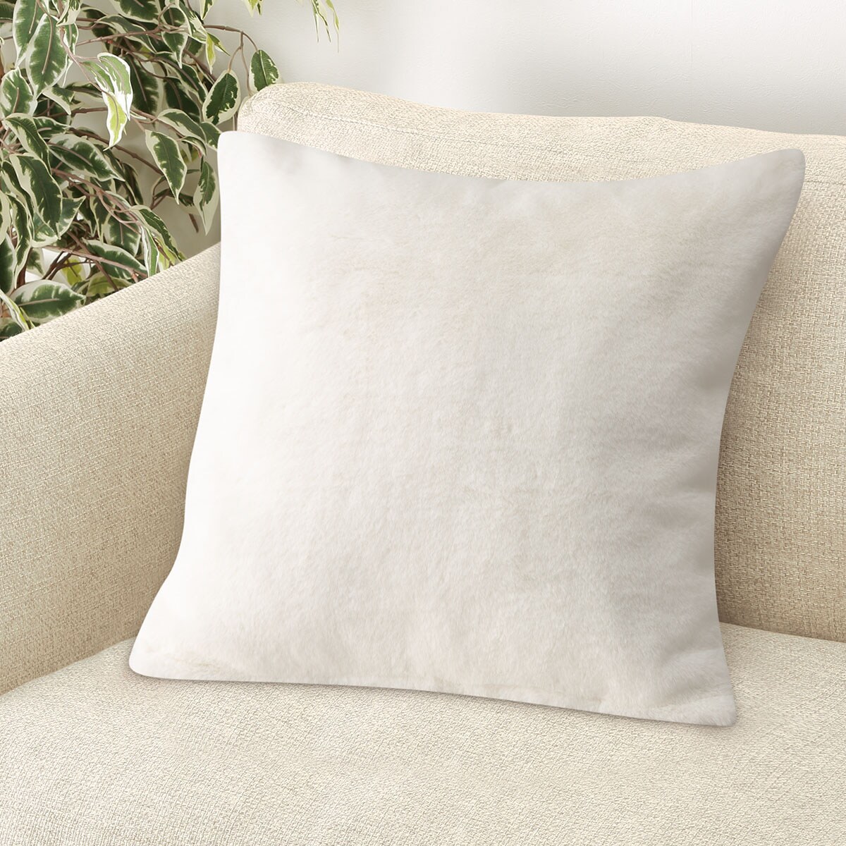 クッションカバー(ファーFU2501 IV 45×45cm) | ニトリネット【公式