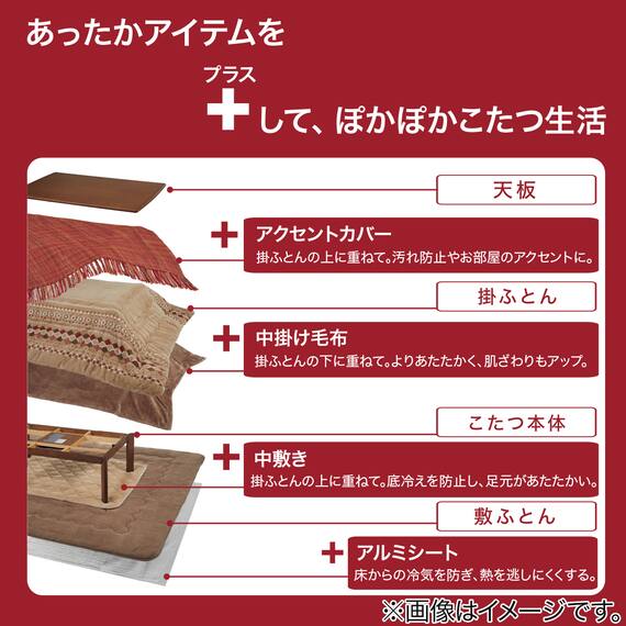 断熱こたつ掛ふとん 大判(Nウォーム SL2508) 13枚目画像