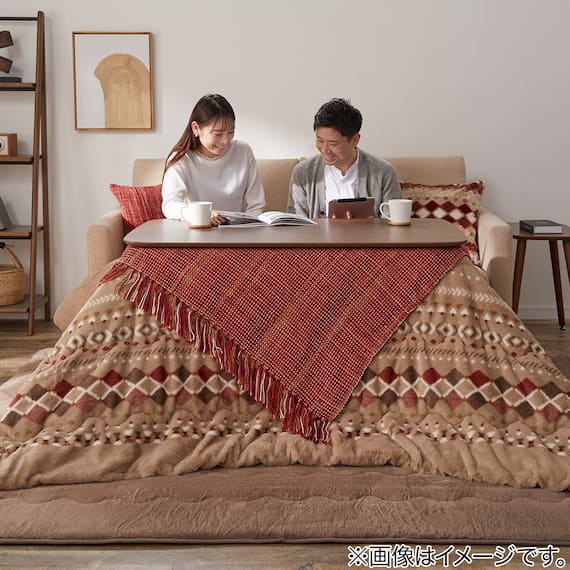断熱こたつ掛ふとん 特大判(Nウォーム ベージュ RB HO2501) 14枚目画像