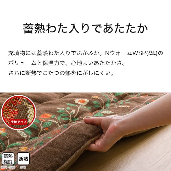 断熱こたつ掛ふとん 大判(Nウォームダブルスーパー SF2514) 6枚目画像