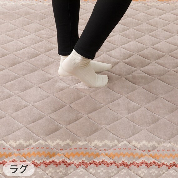 こたつふとん2点セット 大判(Nウォーム モカ FI2503) 16枚目画像