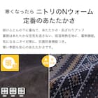 こたつ掛ふとんカバー 長方形(Nウォーム ネイビー FI2503) 3枚目画像