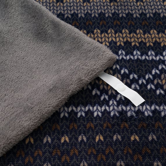 こたつ掛ふとんカバー 大判(Nウォーム ネイビー FI2503) 7枚目画像