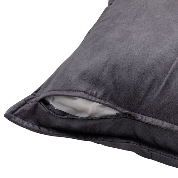 クッションカバー(グラブ GB3 ダークグレイ 45×45cm) 5枚目画像