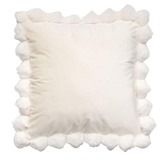 クッションカバー(スソPPファー アイボリー gSCy9a) 1枚目画像