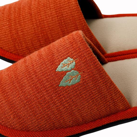 スリッパ(ニットツリー M オレンジ ngSRm2a) 3枚目画像