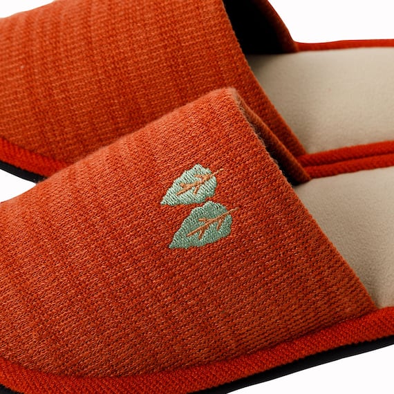 スリッパ(ニットツリー M オレンジ ngSRm2a) 3枚目画像