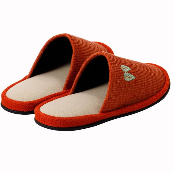 スリッパ(ニットツリー M オレンジ ngSRm2a) 5枚目画像