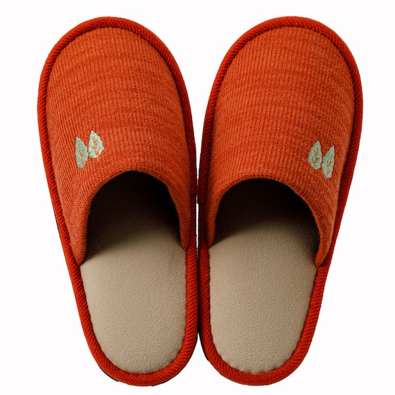 スリッパ(ニットツリー M オレンジ ngSRm2a) 6枚目画像