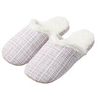 スリッパ(ツイード パープル M　ngSRn2a)