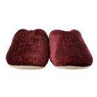 ルームシューズ(ラメベロア gRSn3a ダークローズ M) 4枚目画像