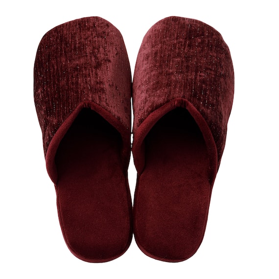 ルームシューズ(ラメベロア gRSn3a ダークローズ M) 7枚目画像