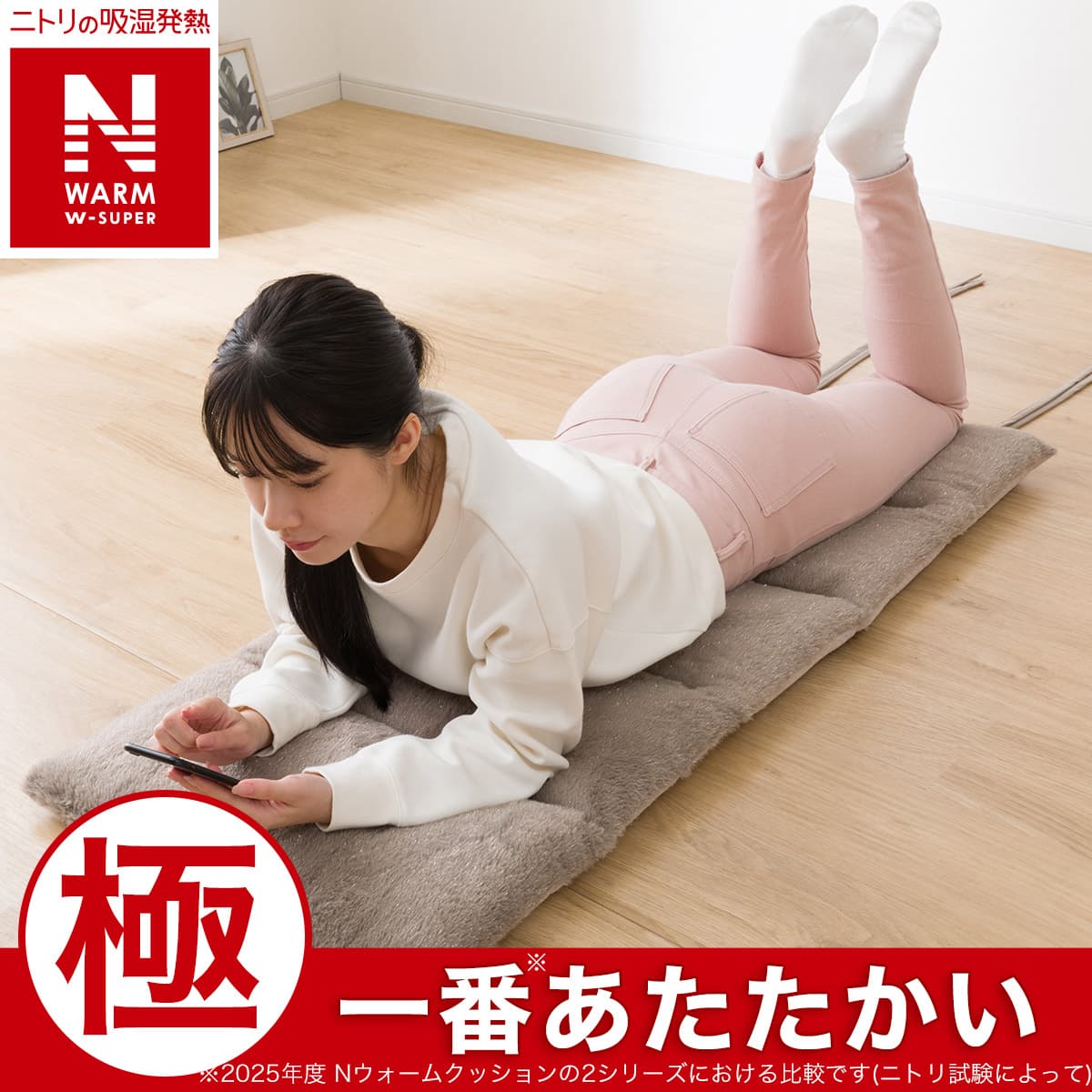 ゴロネクッション(NウォームWSP ラメM モカ gSCw1a) | ニトリネット
