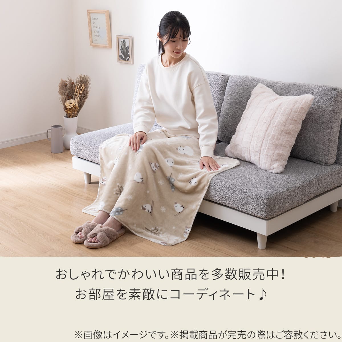 ひざ掛け(Nウォーム シマエナガgSCq1a) | ニトリネット【公式】 家具