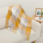 ひざ掛け チェック(CK2501 YE) 3枚目画像