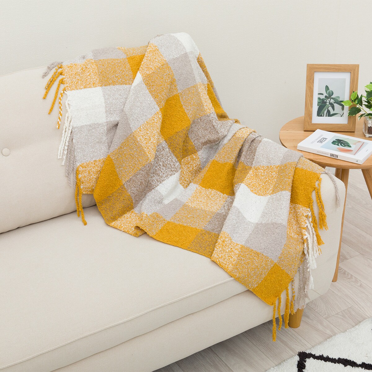 スロー チェック(CK2501 YE) | ニトリネット【公式】 家具・インテリア通販