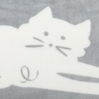 ひざ掛け サンビキネコサン(NK2501 GY) 7枚目画像