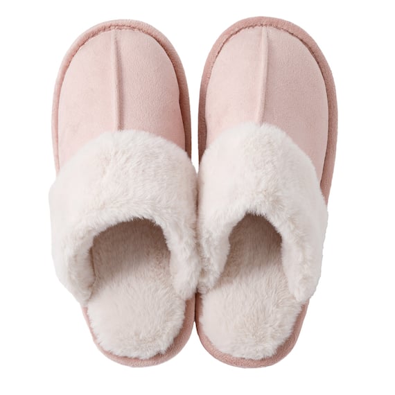 スリッパ(スエードボア ngSR10a ローズ M) 7枚目画像