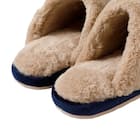 スリッパ(スエードボア ngSR10a ネイビー L) 6枚目画像