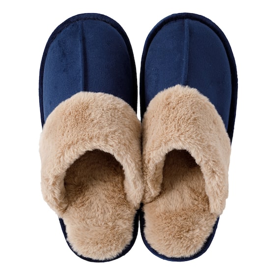 スリッパ(スエードボア ngSR10a ネイビー L) 7枚目画像