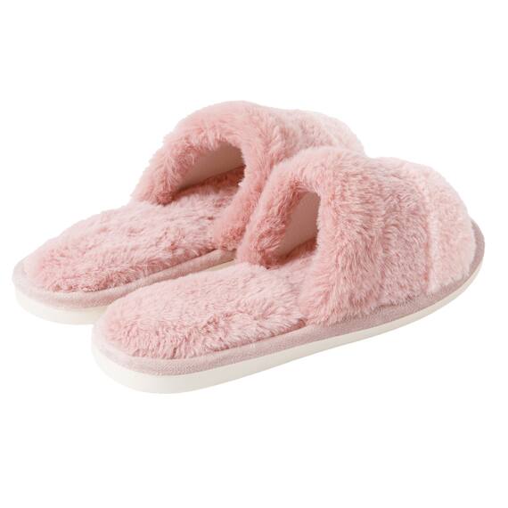 スリッパ(サンショクファー ローズ ngSRx3a M) 5枚目画像