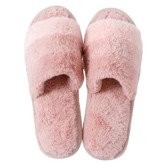 スリッパ(サンショクファー ローズ ngSRx3a M) 6枚目画像