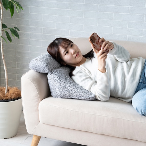 おやすみクッション (グレー) 2枚目画像