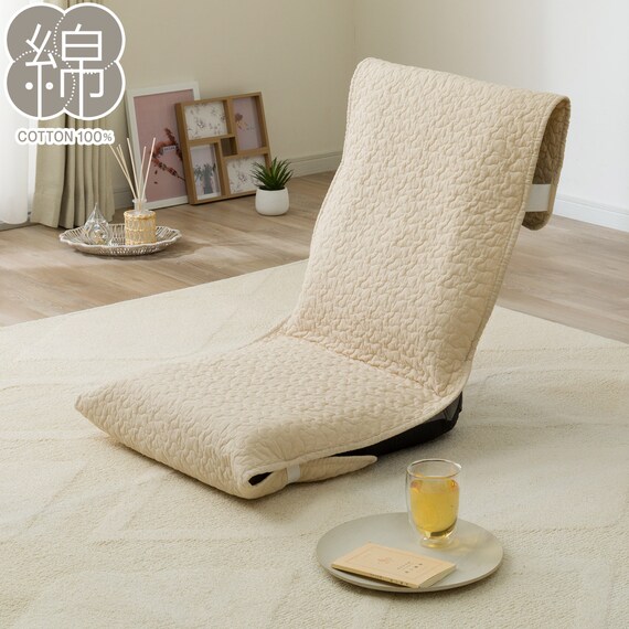 座椅子パッド(イブルウォッシュ ベージュ gST4) 1枚目画像