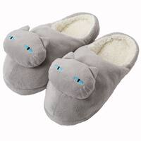 スリッパ(ネコ フリーサイズ  グレー ngSRa1)