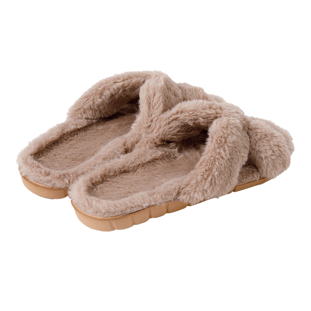 スリッパ(Xファー ngSRn3a モカ M) | ニトリネット【公式】 家具