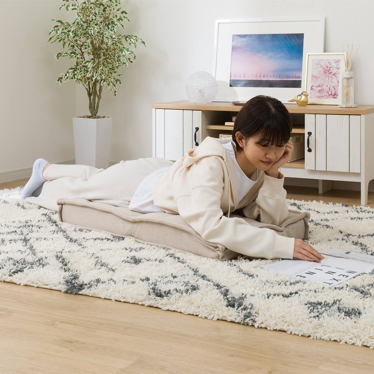 コンパクト座椅子(LC-A04SQ ベージュ) | ニトリネット【公式】 家具