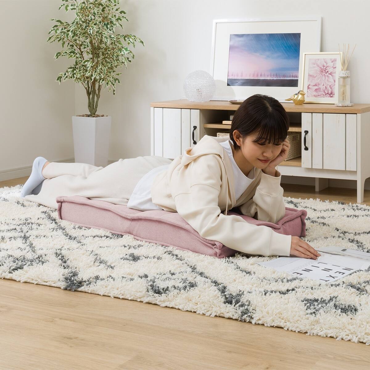 コンパクト座椅子(LC-A04SQ GRO) | ニトリネット【公式】 家具