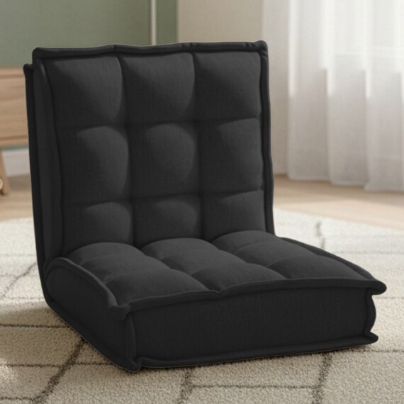 コンパクト座椅子(LC-A04SQ ブラック) 1枚目画像