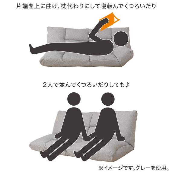 カジュアルソファ(CS-N04WN NV) 6枚目画像