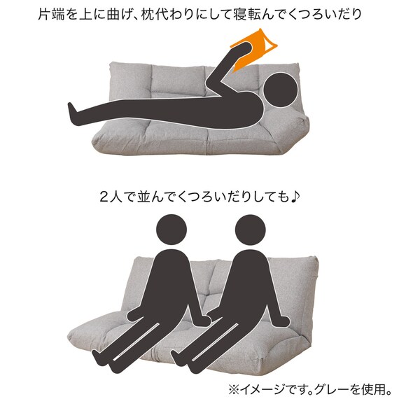 カジュアルソファ(CS-N04WN GRO) 6枚目画像